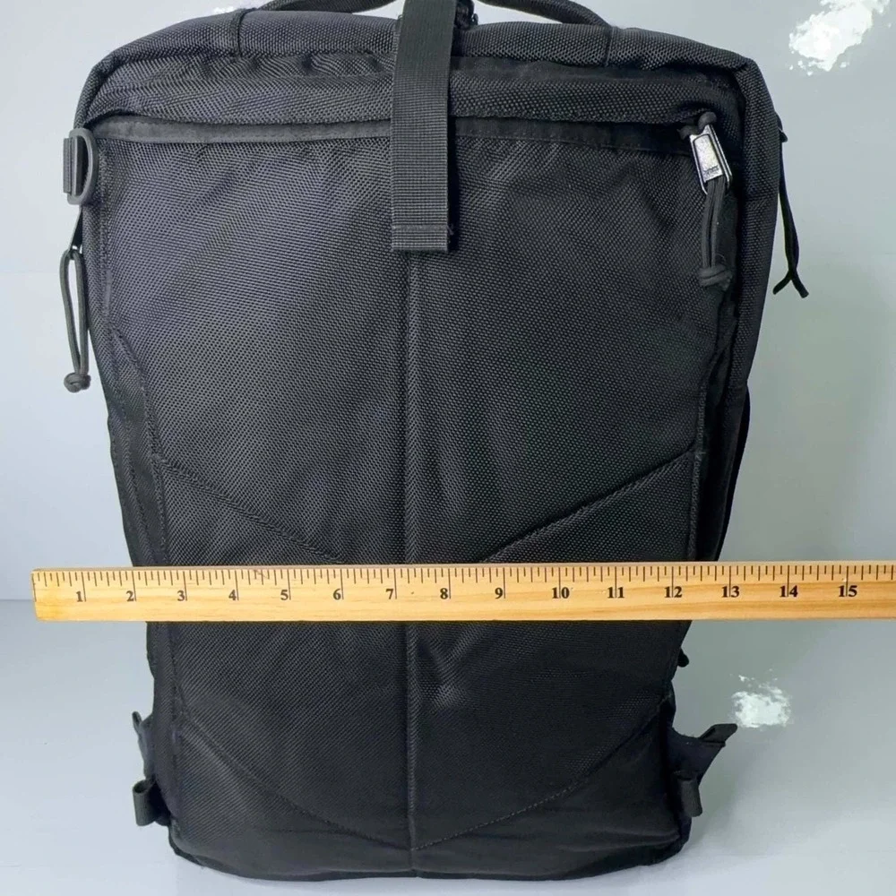 Topo Designs Travel Bag 30L Black Carry On Backpack Convertible Laptop Luggage